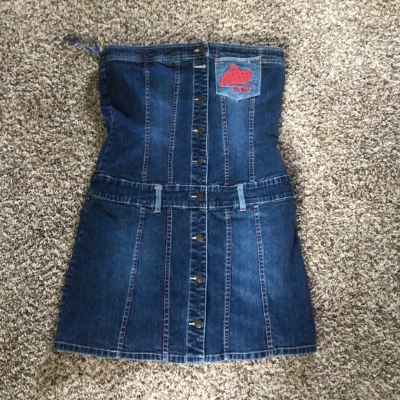 Rocawear Strapless Denim Dress 